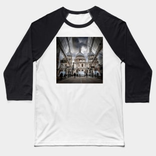 View of St Pauls Cathedral with Reflections Baseball T-Shirt